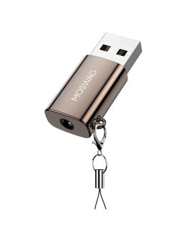 Adaptador de Audio USB a Jack 3.5mm MOSWAG - Compatible PS4, PC