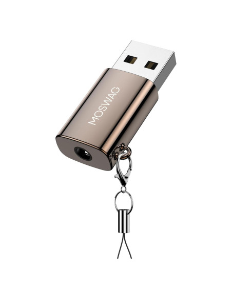 Adaptador de Audio USB a Jack 3.5mm MOSWAG - Compatible PS4, PC