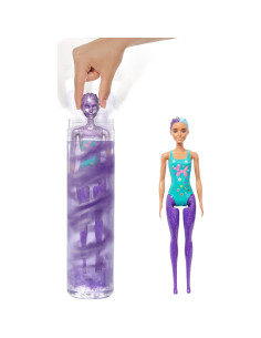 Muñeca Barbie Color Reveal Glitter con 25 Sorpresas y Peinados 2