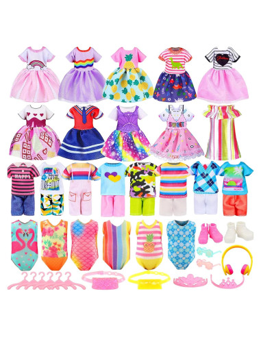 30 Piezas Ropa de Muñeca Joyfun para 13.46-15.24 cm