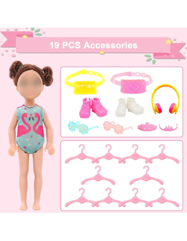 30 Piezas Ropa de Muñeca Joyfun para 13.46-15.24 cm