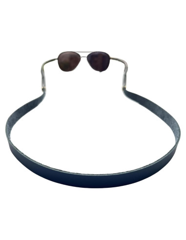 Correa de Gafas de Cuero PVS-002 Azul Océano Unisex