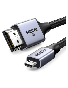 Cable Micro HDMI a HDMI UGREEN 1m 8K 48Gbps Trenzado