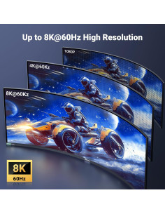 Cable Micro HDMI a HDMI UGREEN 1m 8K 48Gbps Trenzado 2