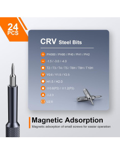 Juego de Destornilladores de Precisión JOREST 25-en-1 CRV 2
