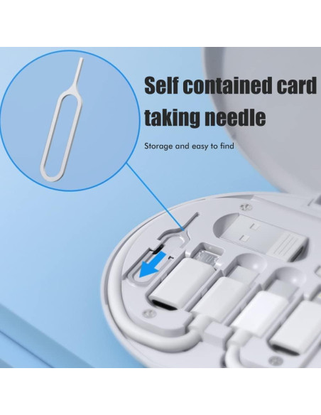 Adaptador multifuncional USB-C QS-03 con soporte y almacenamiento Adaptador multifuncional USB-C QS-03 con soporte y almacenamiento