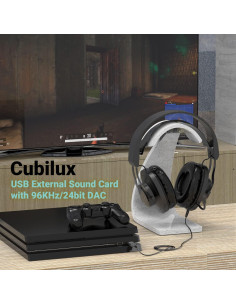 Adaptador de Audio USB a 3.5mm Cubilux 96KHz/24bit 2