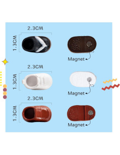 Zapatos para Muñecas YMY Ob11 1/12 Escala PVC 3 Pares 2