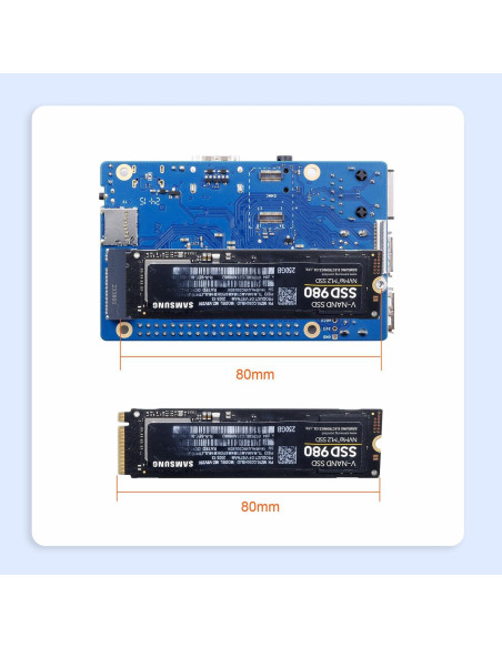 Computadora de Placa Única Orange Pi 3B 2GB Quad-Core