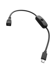 Cable USB 2.0 Micro USB HomeSpot 28 cm con interruptor