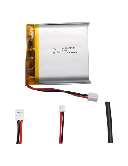Batería de polímero de litio KBT 3.7V 3000mAh 105050PL