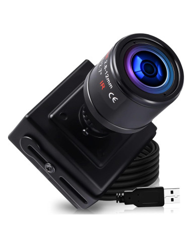 Cámara USB 1080P IEights con Lente Varifocal 2.8-12mm