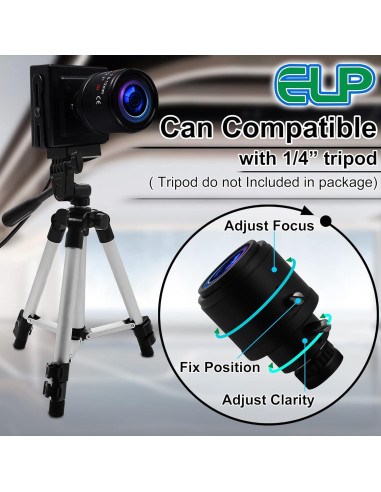 Cámara USB 1080P IEights con Lente Varifocal 2.8-12mm