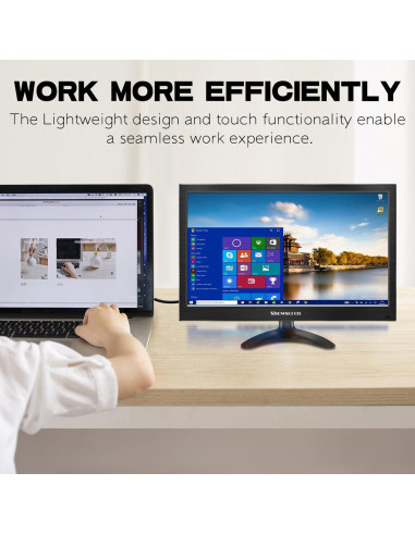 Monitor Portátil 14" FHD Táctil Kenowa 1080P HDMI USB-C