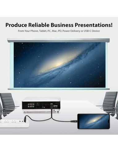 Cable HDMI 4K USB-C Tek Styz 2M Compatible Raspberry Pi 3