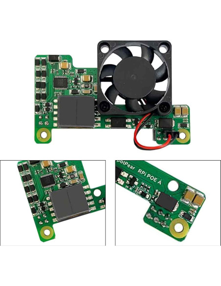 Módulo POE para Raspberry Pi 3B+/4B con Ventilador Viprh