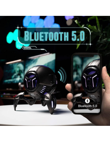 Altavoz Bluetooth GravaStar Mars Pro, 20W, 15H Batería, RGB