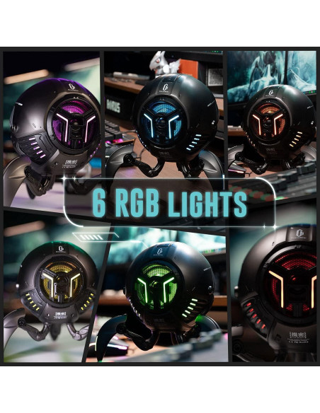 Altavoz Bluetooth GravaStar Mars Pro, 20W, 15H Batería, RGB