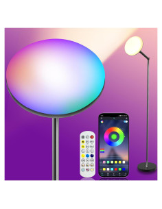 Lámpara de Suelo LED Inteligente ZAIYW RGB 170 cm con APP