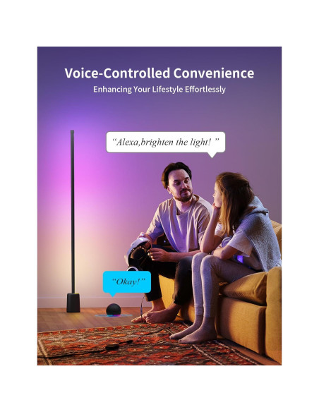 Lámpara de Esquina LED Ailofy 1500lm RGBW Control App