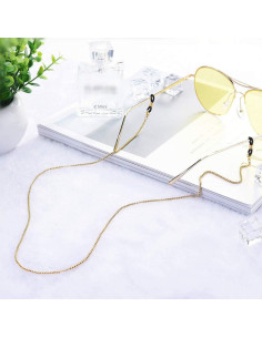 Cadena de Gafas Kalevel de Acero Inoxidable Oro 70.1 cm 2
