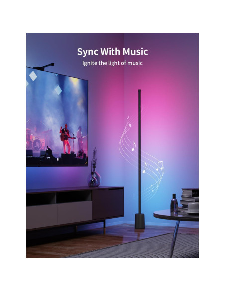 Lámpara de Esquina LED Ailofy 1500lm RGBW Control App