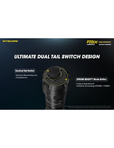 Linterna táctica Nitecore P20iX 4000 lúmenes recargable USB-C