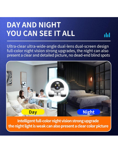 Cámara de Seguridad para Mascotas Denash 1080P Inalámbrica