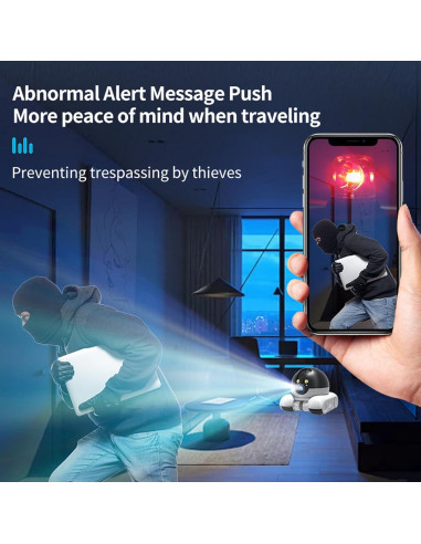 Cámara de Seguridad para Mascotas Denash 1080P Inalámbrica