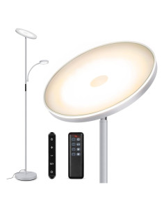 Lámpara de Pie LED OUTON 27W/2400LM y 7W/400LM Regulable