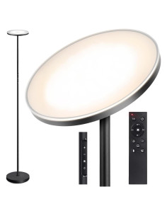 Lámpara de Pie LED OUTON 30W 3000LM Regulable Negra