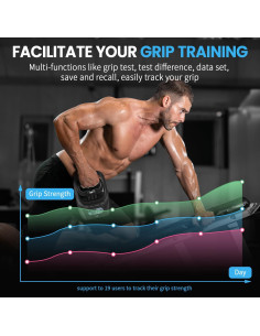 Tester de Fuerza de Agarre Digital TIPRE 180kg Ajustable 2