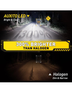 Bombillas LED H7 AUXITO 6500K Súper Brillantes - Paquete de 2 2