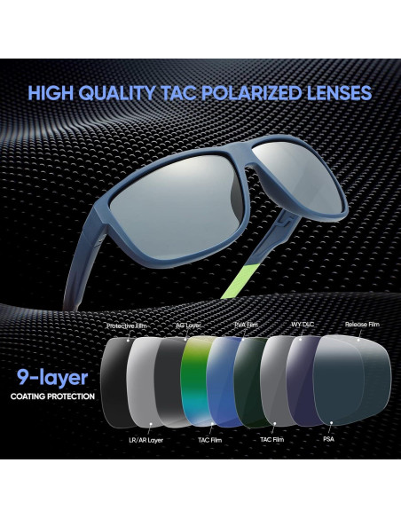 Gafas de sol PSI polarizadas unisex con protección UV