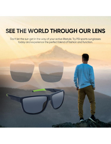 Gafas de sol PSI polarizadas unisex con protección UV
