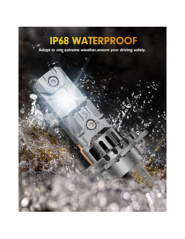 Bombillas H7 FAHREN 20S Ultra Brillantes 45000LM 6500K IP68