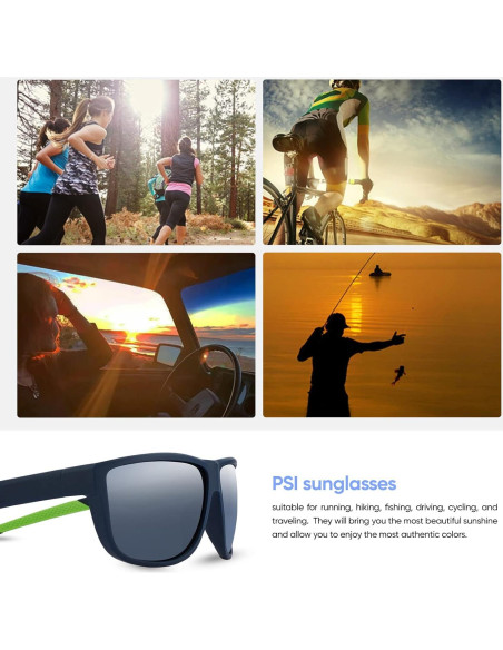 Gafas de sol PSI polarizadas unisex con protección UV
