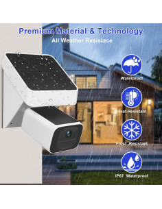 Soporte de Carga Solar Uogw para eufyCam y SoloCam IP65 2