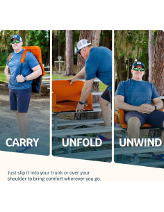 Silla de Estadio Alpcour Deluxe Reclinable Naranja 6 Posiciones 2