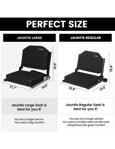 Asiento de Estadio Jauntis con Respaldo Acolchado 150 kg