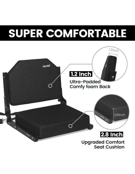 Asiento de Estadio Jauntis con Respaldo Acolchado 150 kg