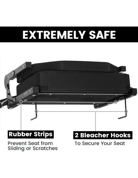 Asiento de Estadio Jauntis con Respaldo Acolchado 150 kg