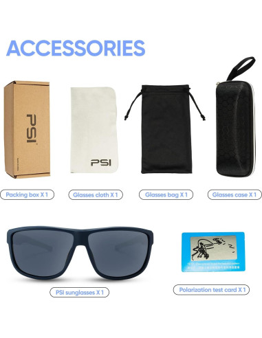 Gafas de sol PSI polarizadas unisex con protección UV