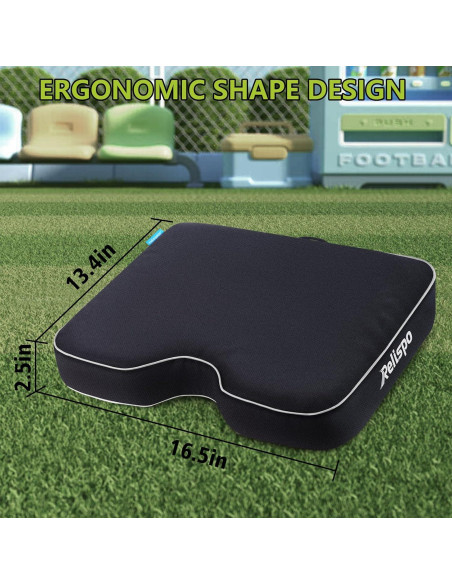 Cojines de Asiento de Estadio Relispo - Paquete de 2, 42x34 cm