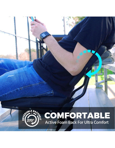 Asientos de Estadio HUTMANG Plegables con Respaldo Acolchado