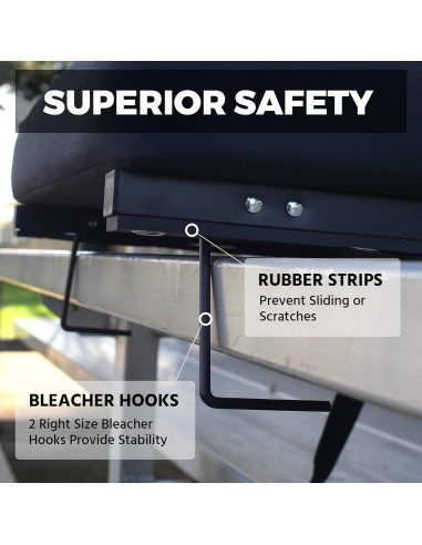 Asientos de Estadio HUTMANG Plegables con Respaldo Acolchado