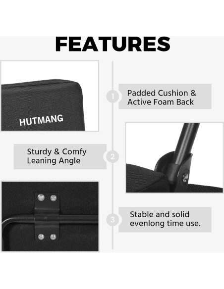 Asientos de Estadio HUTMANG Plegables con Respaldo Acolchado