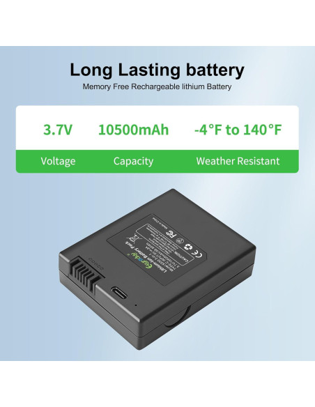 Batería Recargable 10500mAh Eeyrnduy para eufy S330 S230 E330 Batería Recargable 10500mAh Eeyrnduy para eufy S330 S230 E330