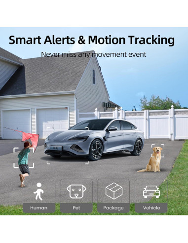 Cámara de Seguridad Solar Inalámbrica Hawkray QW5 2K HD