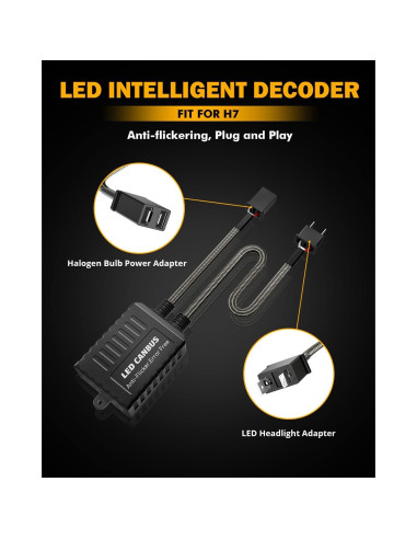 Decodificador Canbus Auxbeam C20 H7 para Luces de Niebla